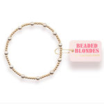 Beaded Blondes Lively Bracelet in Gold with Silver