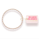 Beaded Blondes Mini Katy Bracelet in Silver with Gold