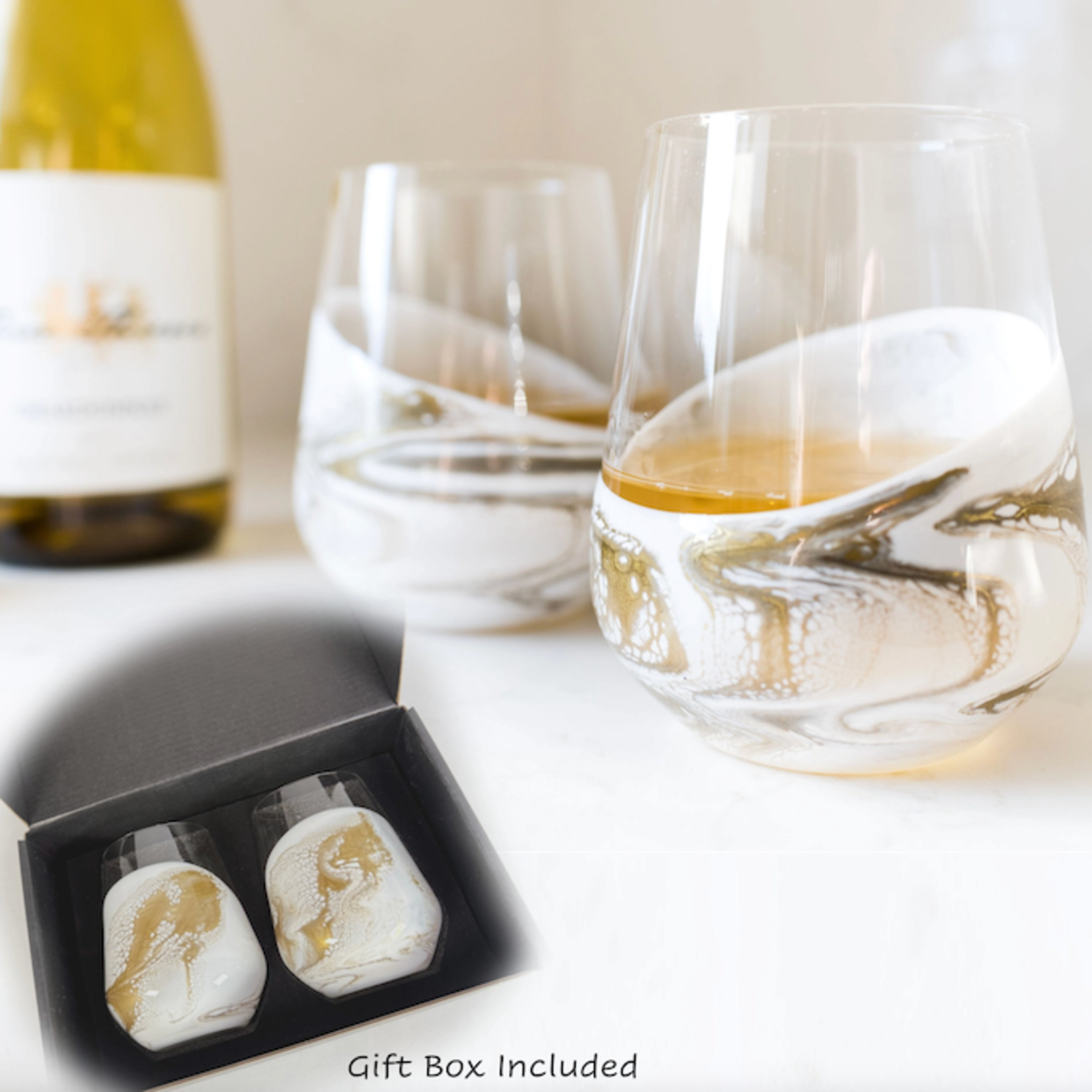 Resin Wine Glass, Set of 2