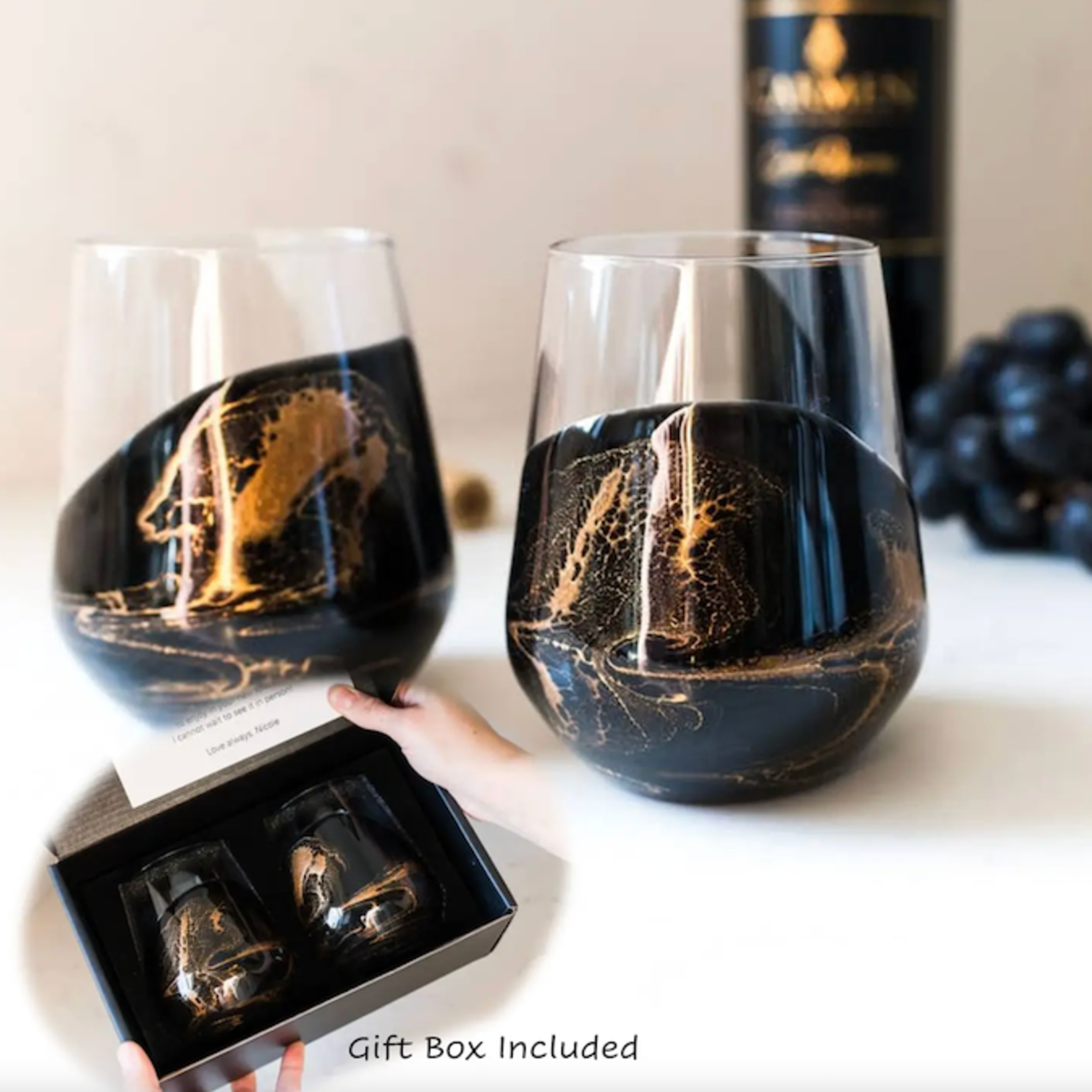 Resin Wine Glass, Set of 2