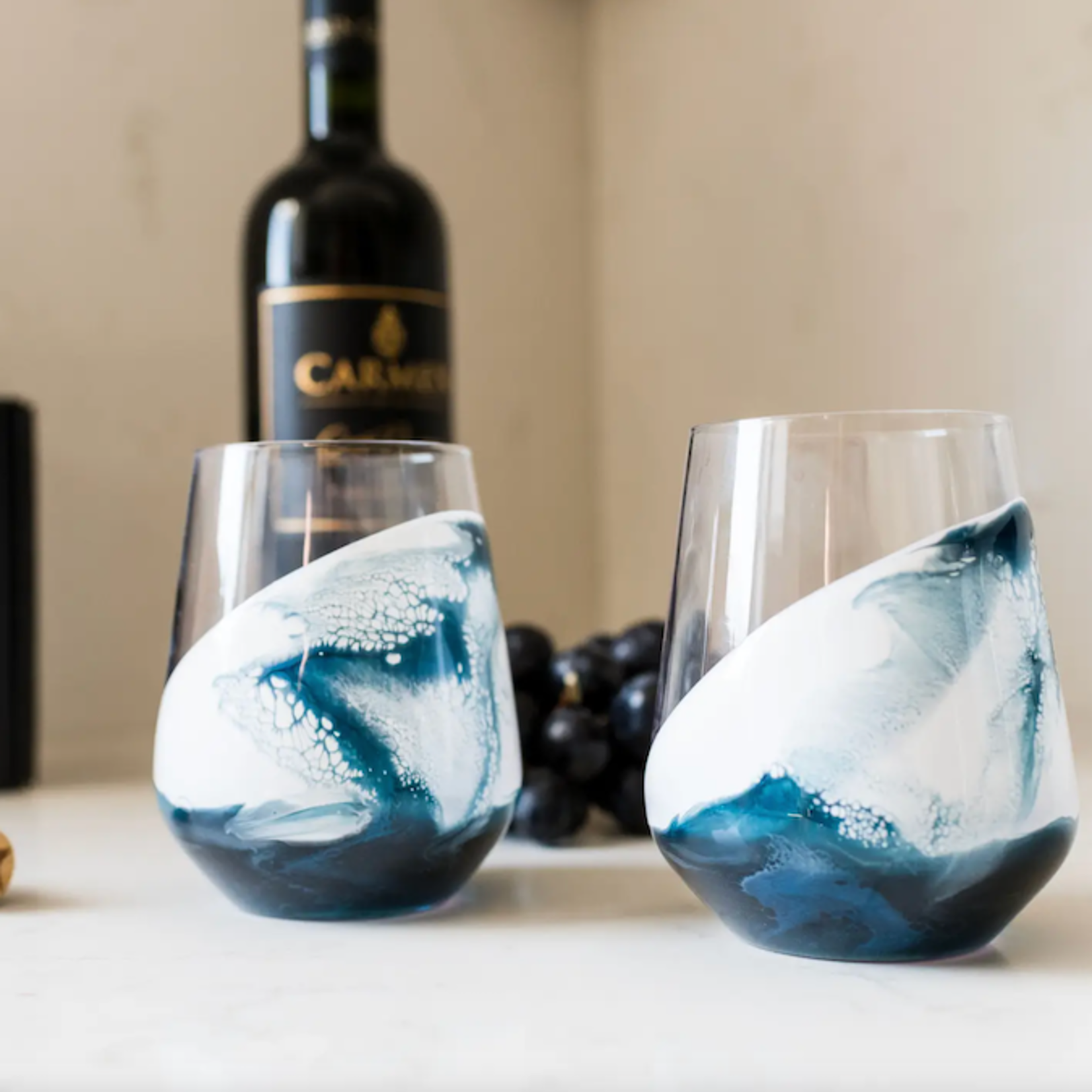 Resin Wine Glass, Set of 2