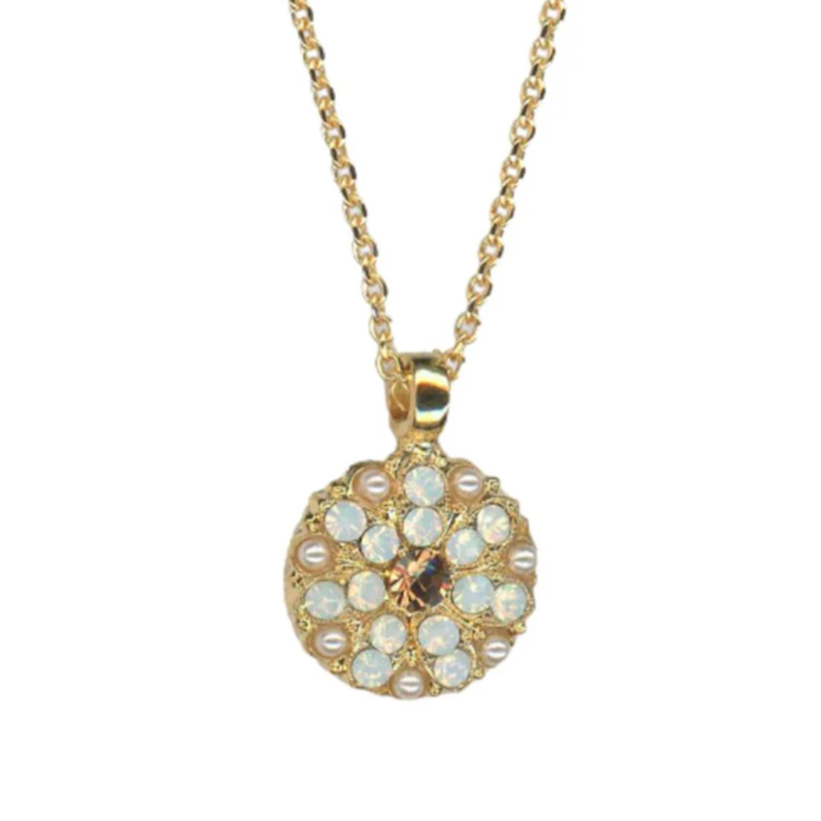 Mariana Guardian Angel Pendant in "Champagne & Caviar" Yellow Gold