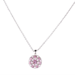 Mariana Guardian Angel Pendant in "Rosewater Light Pink" Rhodium