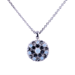Mariana Guardian Angel Pendant in "Nightfall" Rhodium