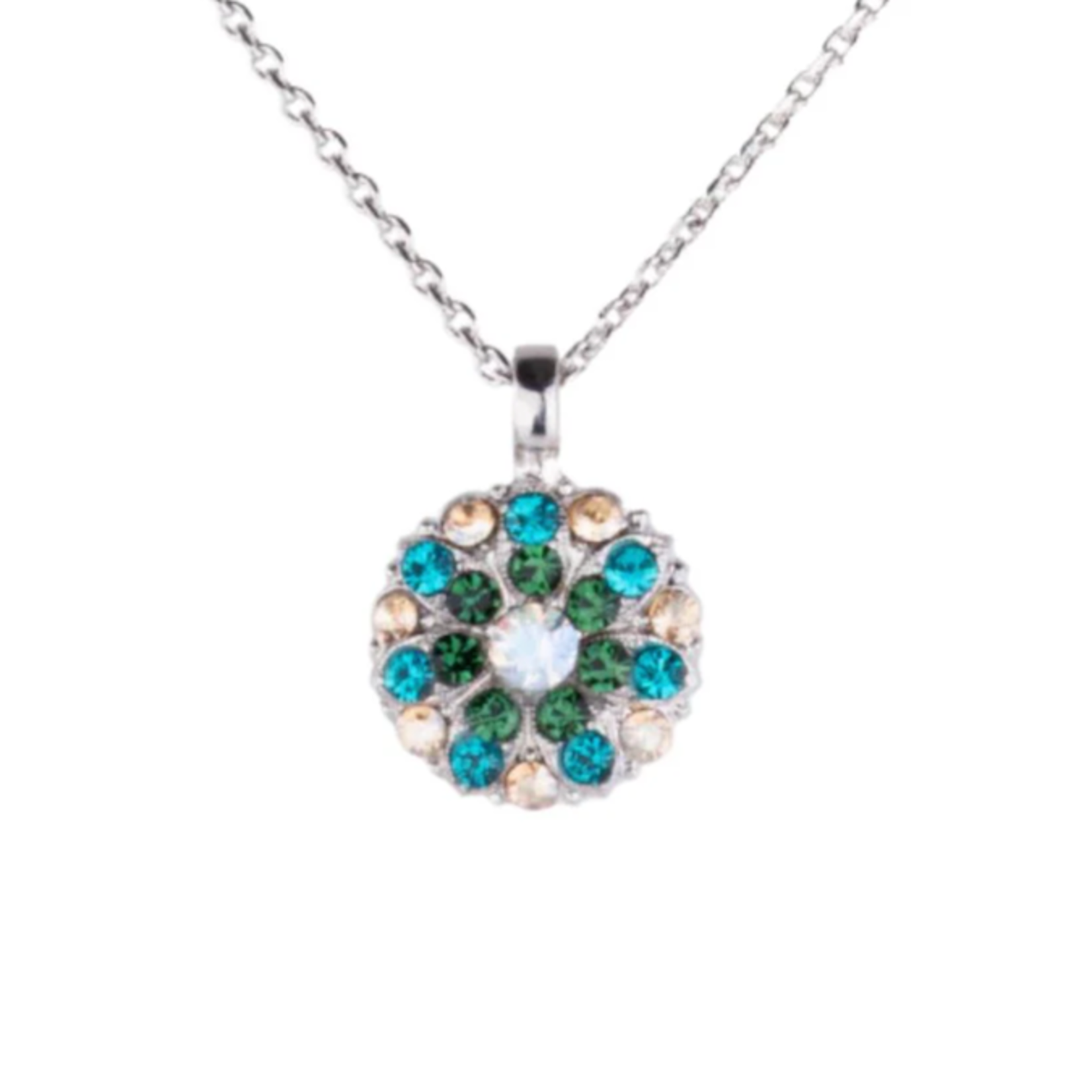 Mariana Guardian Angel Pendant in "Circle of Life" Rhodium