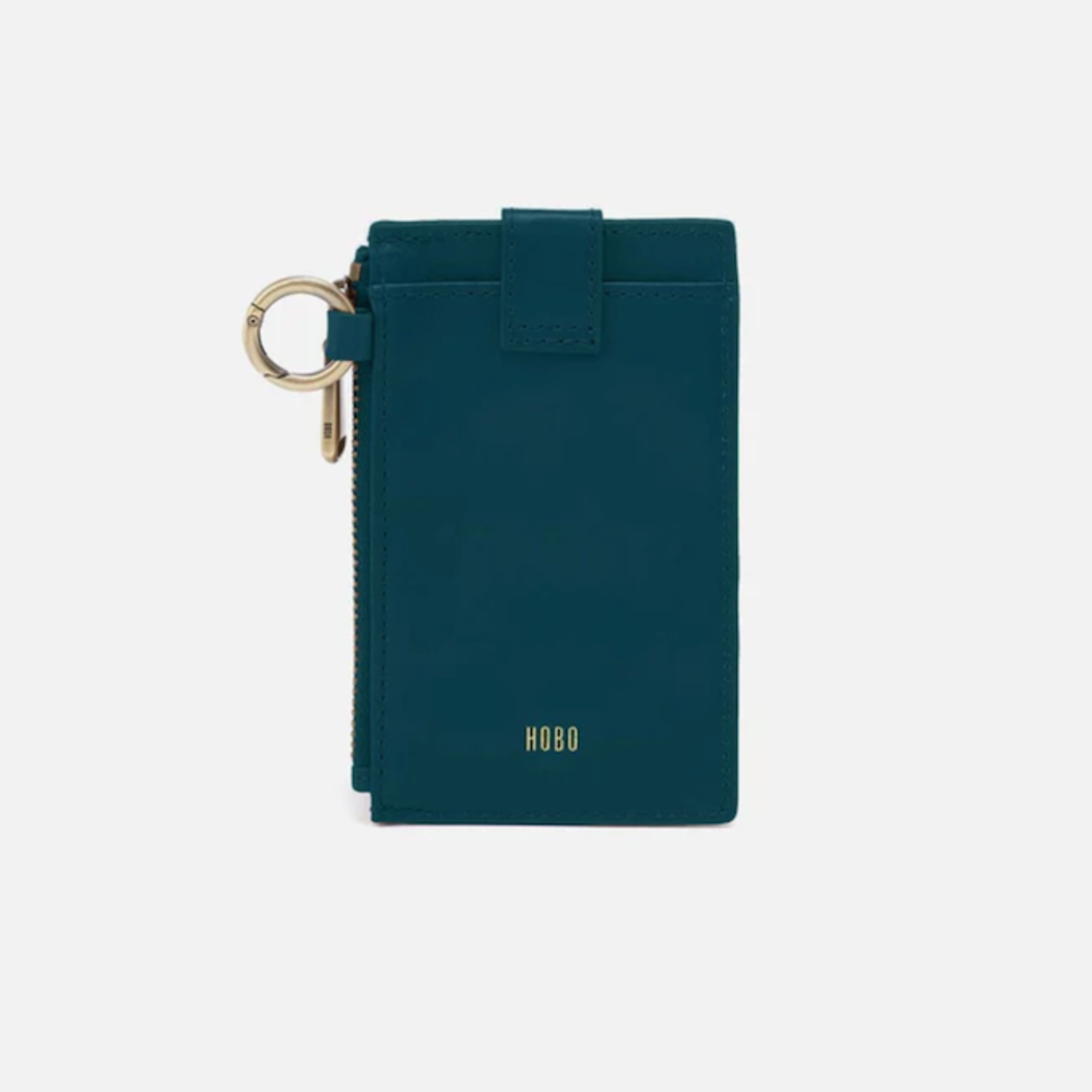 HOBO HOBO - Ring Credit Card Wristlet Wild Bluegrass Polished Leather