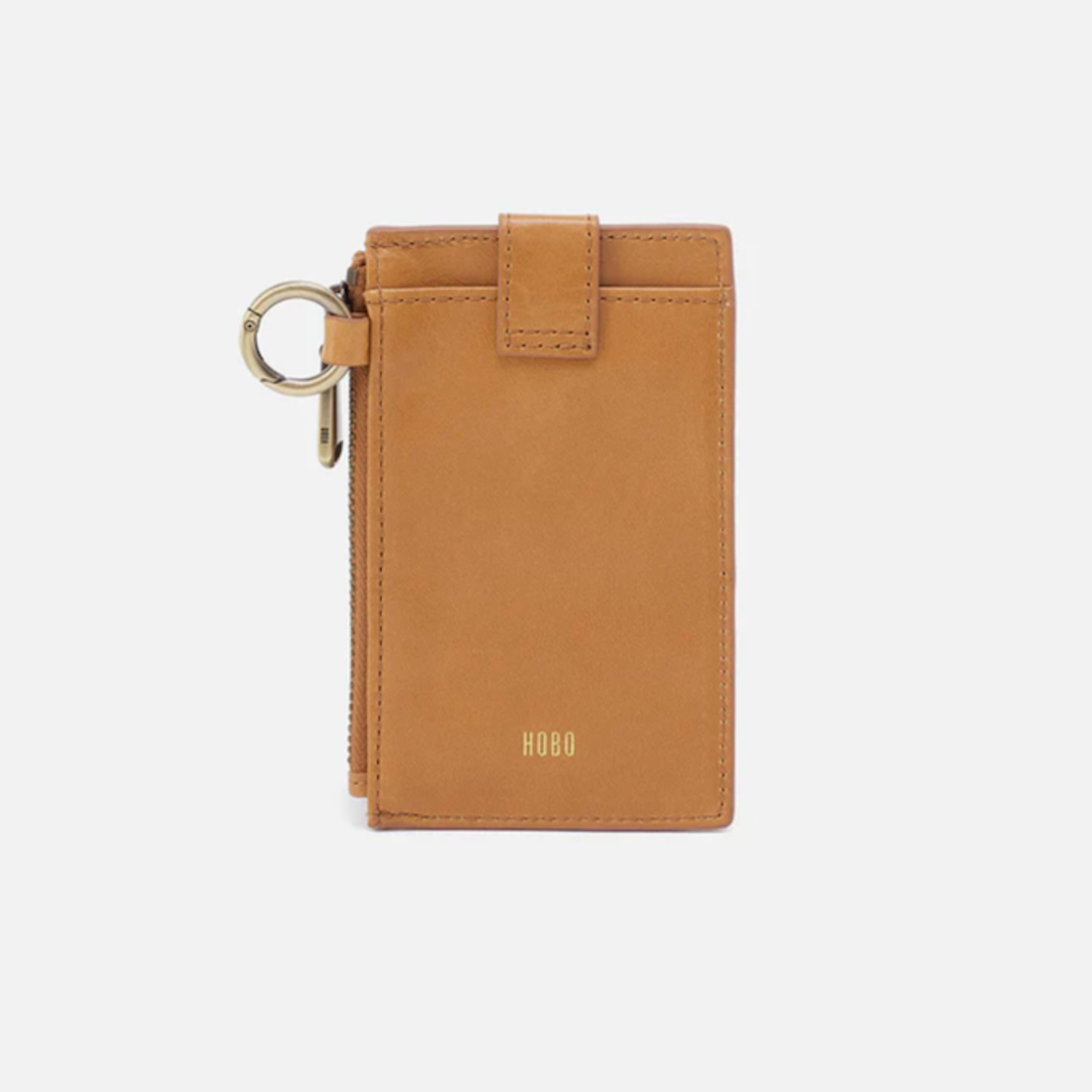 HOBO HOBO - Ring Credit Card Wristlet Natural Polished Leather