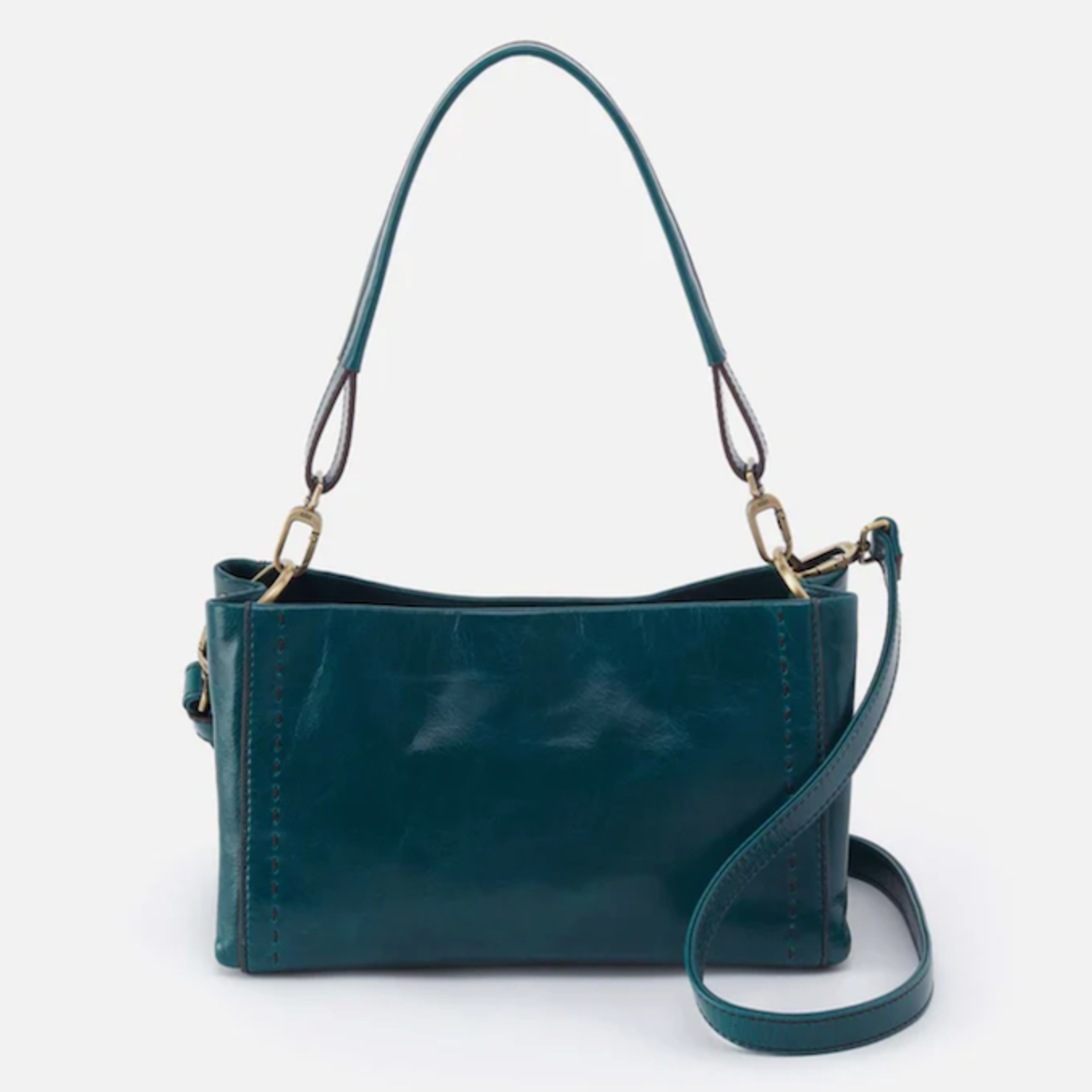 HOBO HOBO - Seneca Shoulder Crossbody Wild Bluegrass Polished Leather