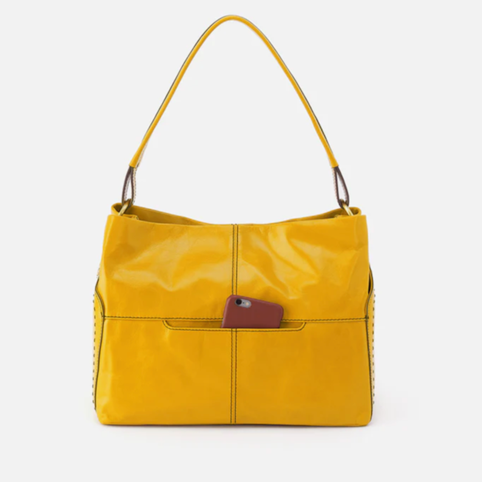 HOBO HOBO - Seneca Shoulder Bag Sun Glow Polished Leather
