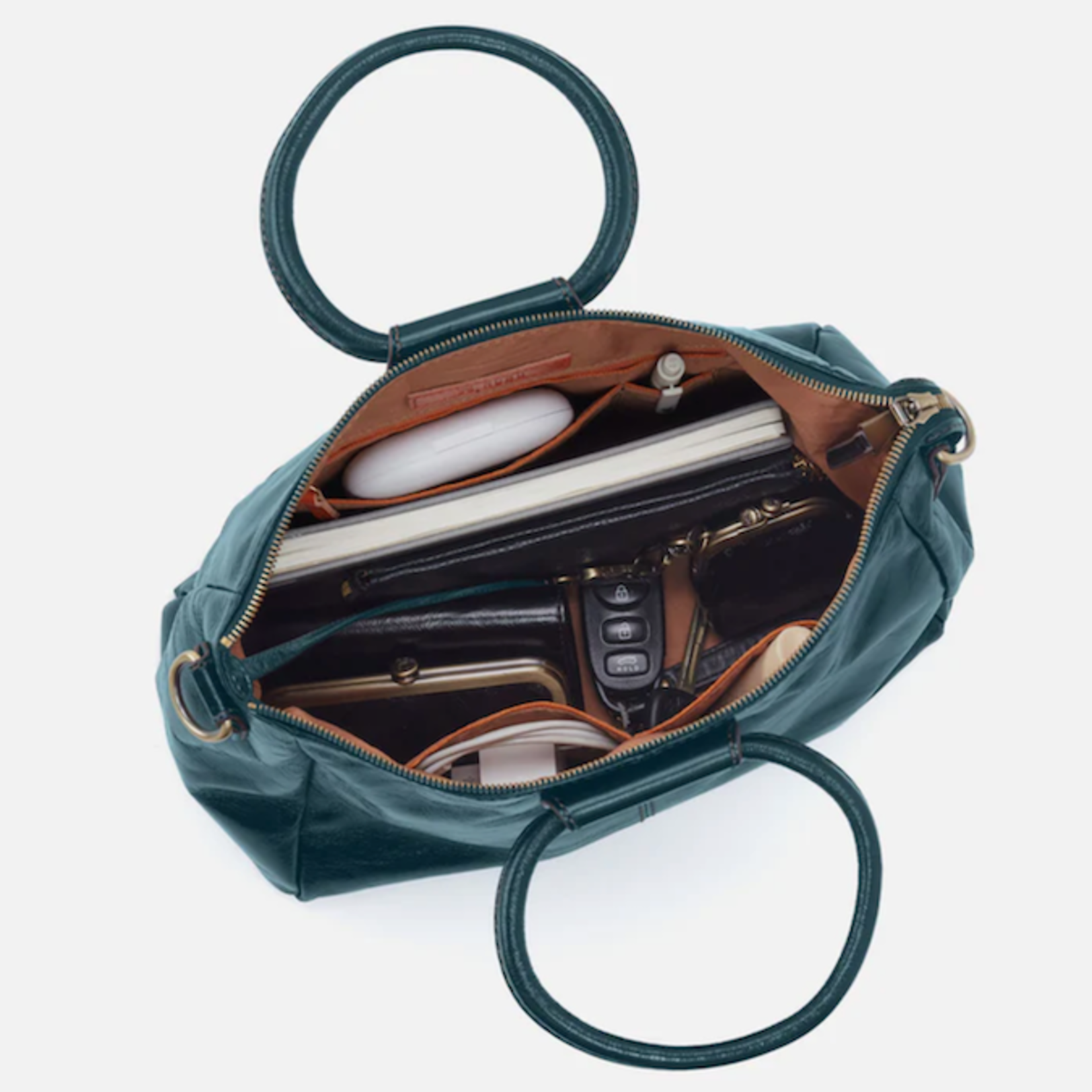 HOBO HOBO - Sheila Medium Satchel Wild Bluegrass Polished Leather