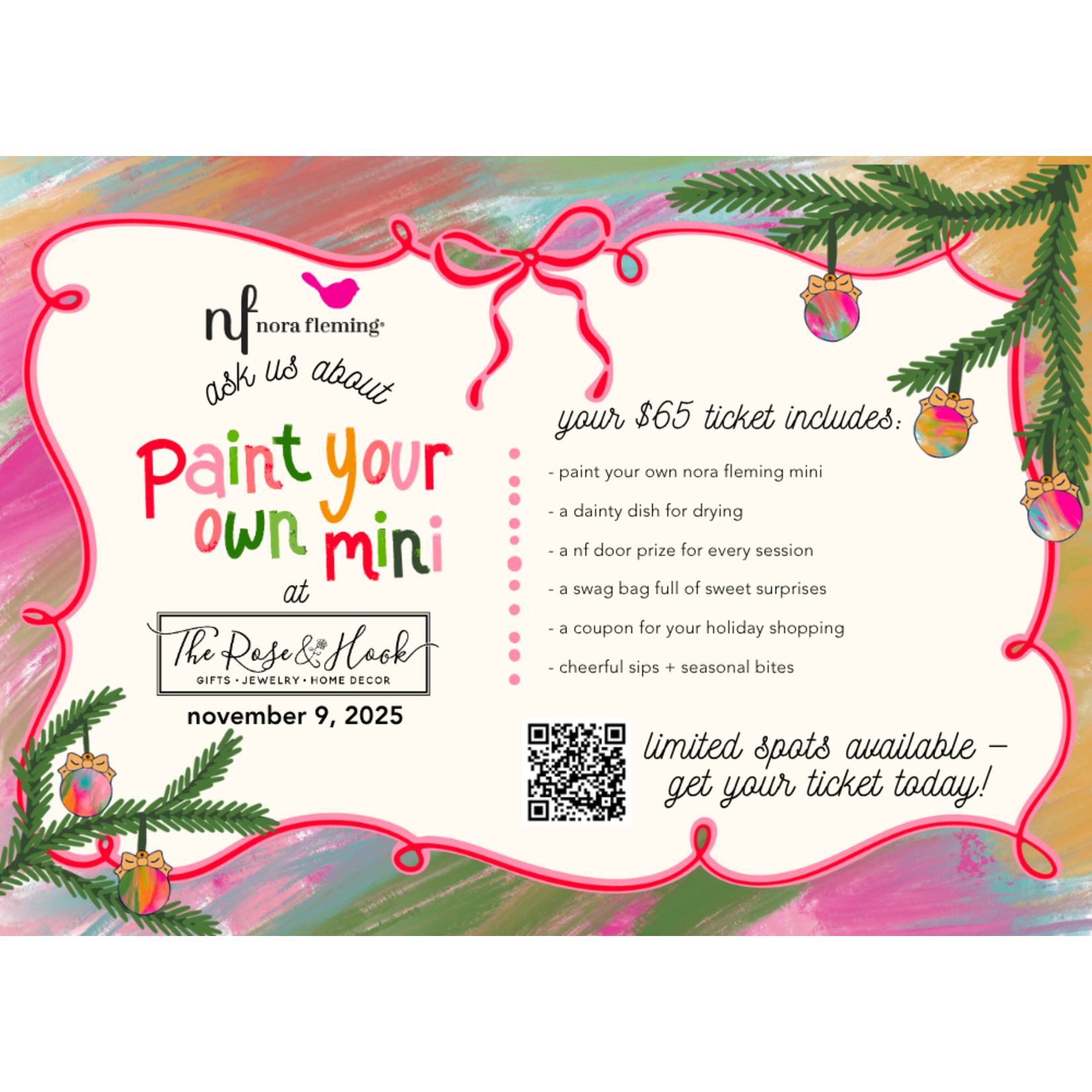 Nora Fleming Paint Your Own Mini 10:00 AM Session