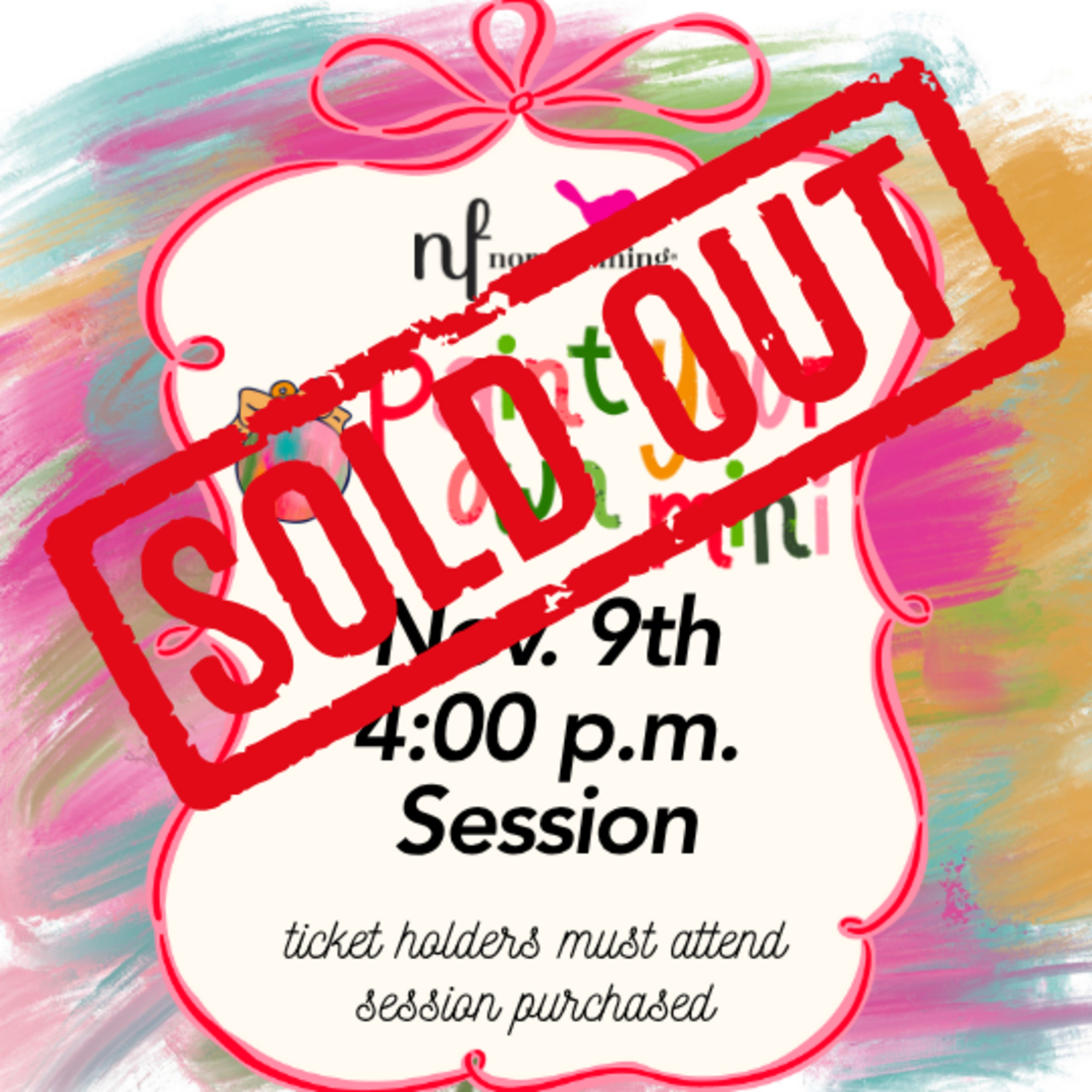 Nora Fleming Paint Your Own Mini 4:00 PM Session