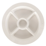 Nora Fleming Nora Fleming Base -  Pinstripes Melamine Round Divided Dish