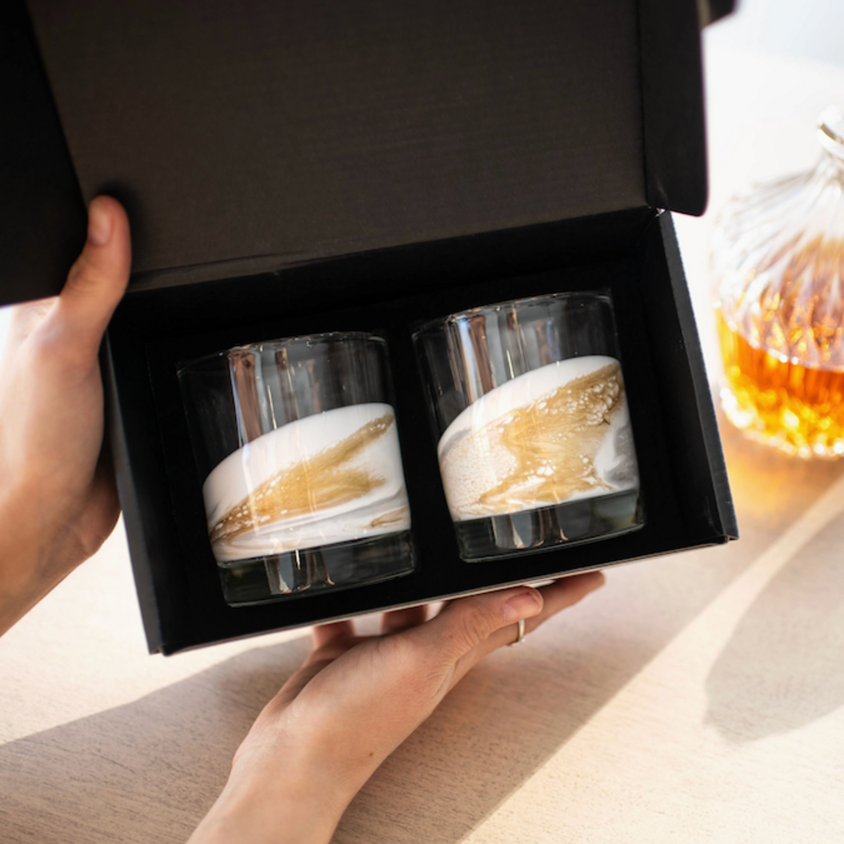 Resin Whisky Glass, Set of 2