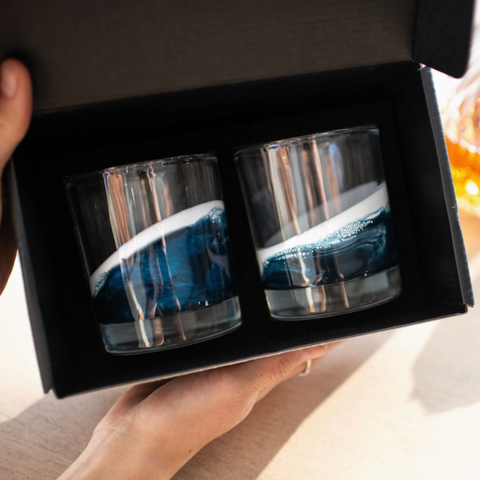 Resin Whisky Glass, Set of 2