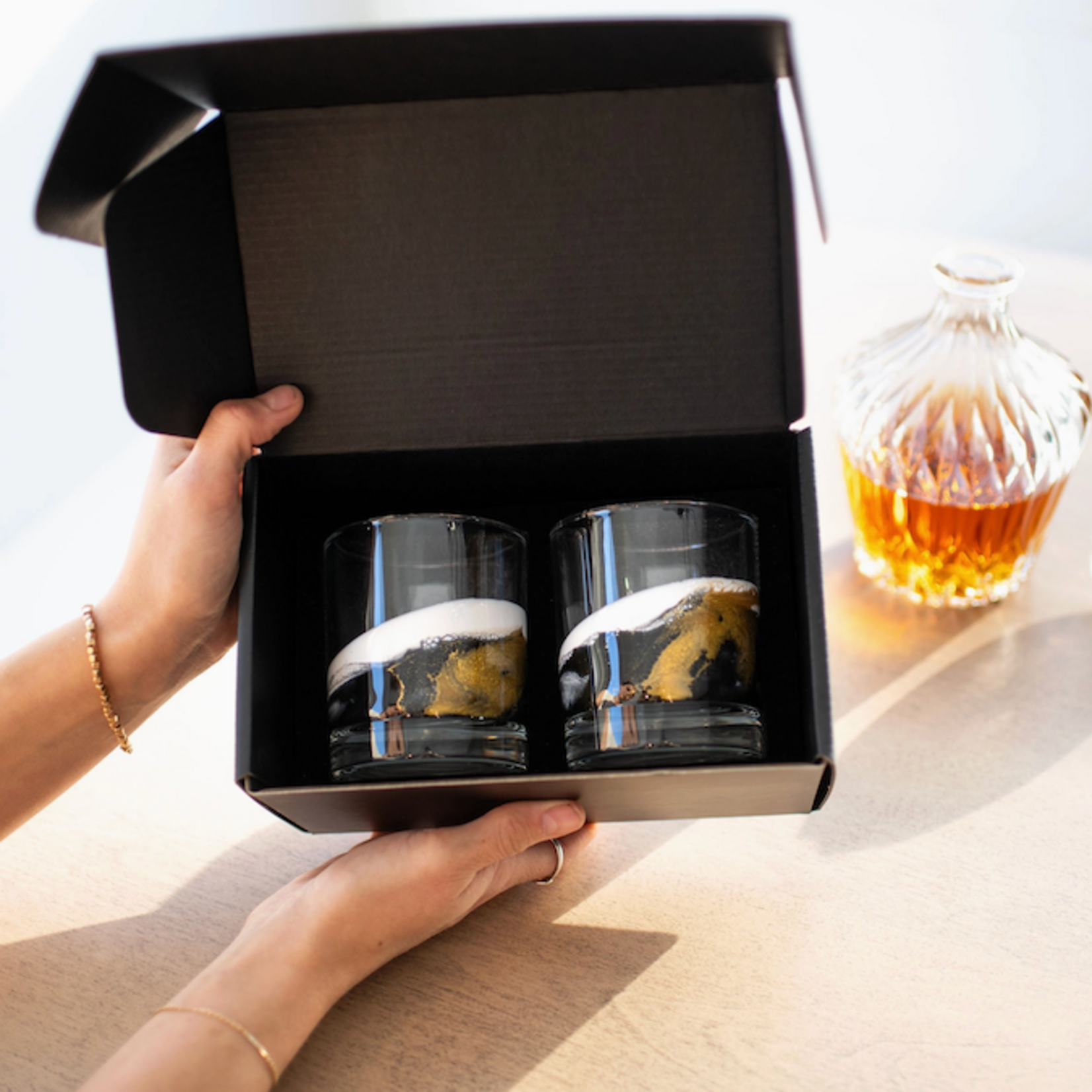 Resin Whisky Glass, Set of 2