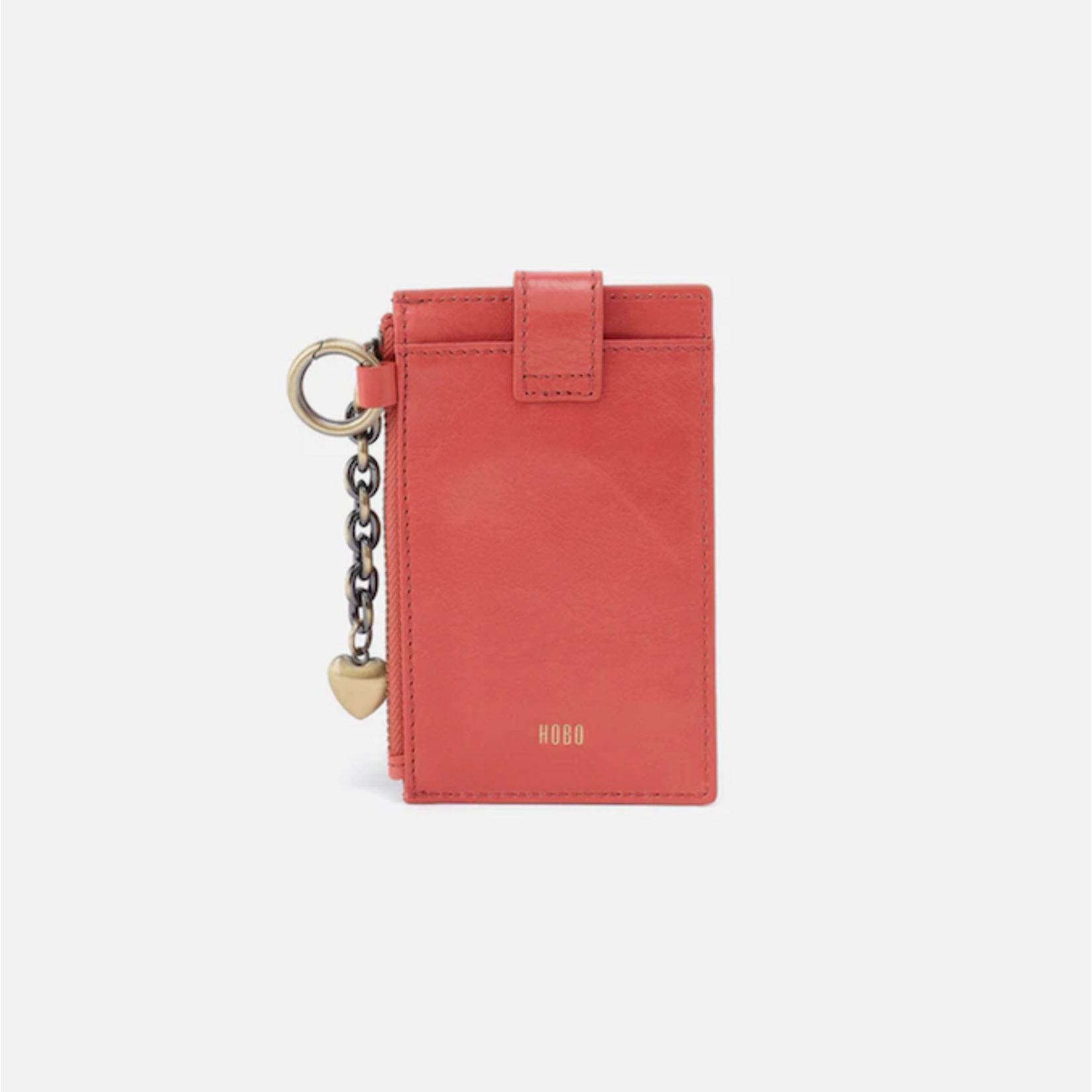 HOBO HOBO - Ring Credit Card Wristlet Pink Mirage Polished Leather