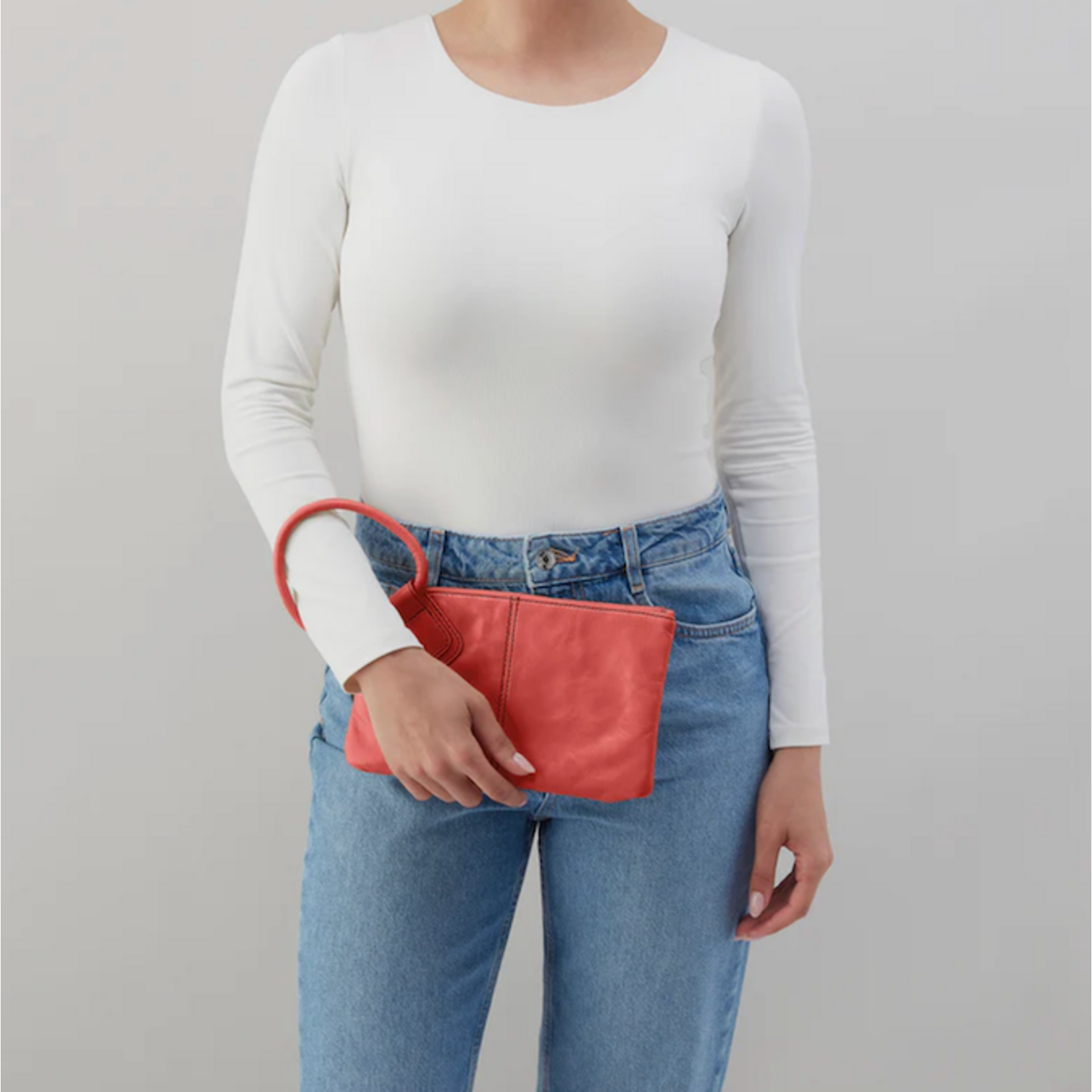 HOBO HOBO - Sable Wristlet Pink Mirage Polished Leather