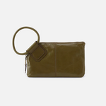 HOBO HOBO - Sable Wristlet Olive Veil Polished Leather