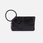 HOBO HOBO - Sable Wristlet Black Polished Leather