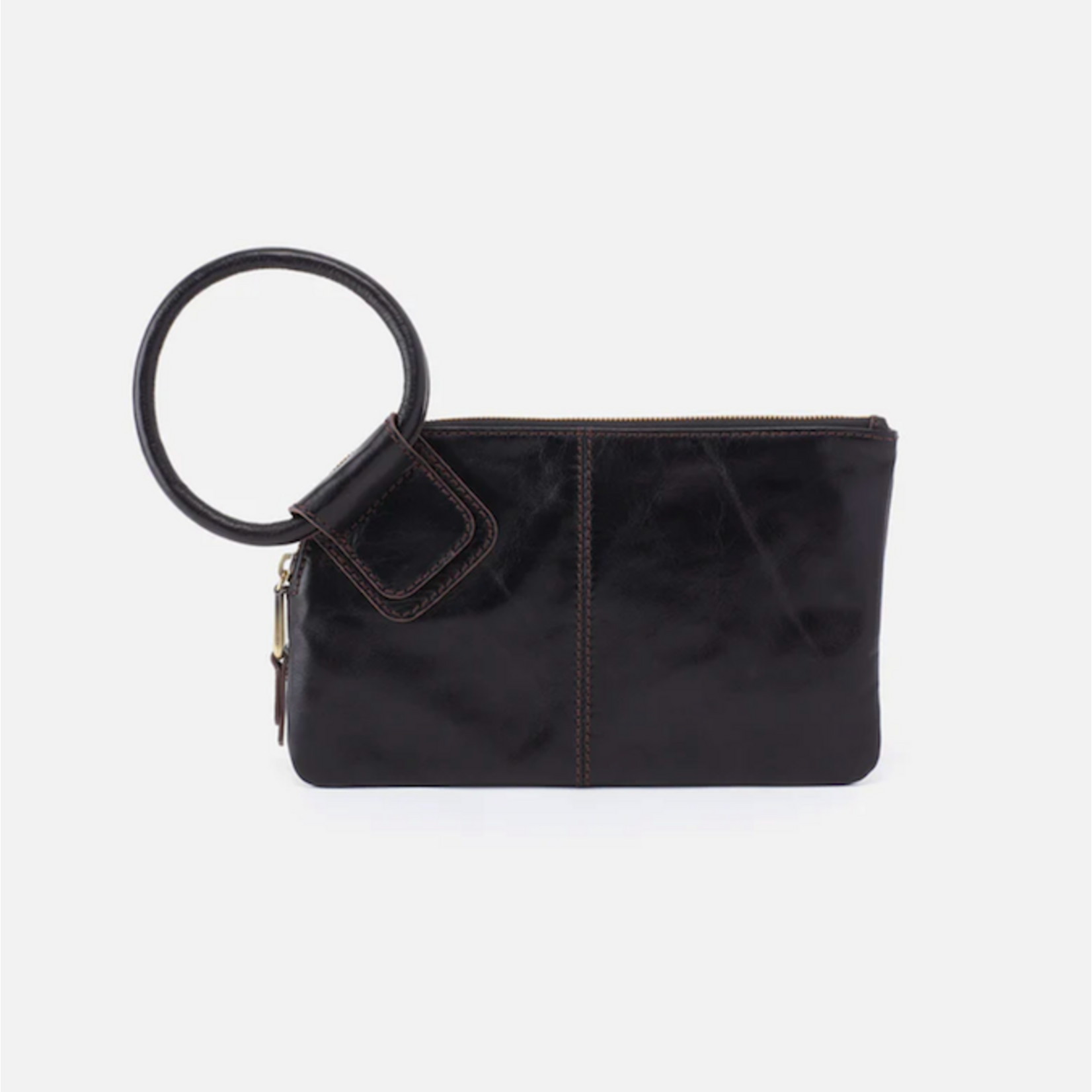 HOBO HOBO - Sable Wristlet Black Polished Leather