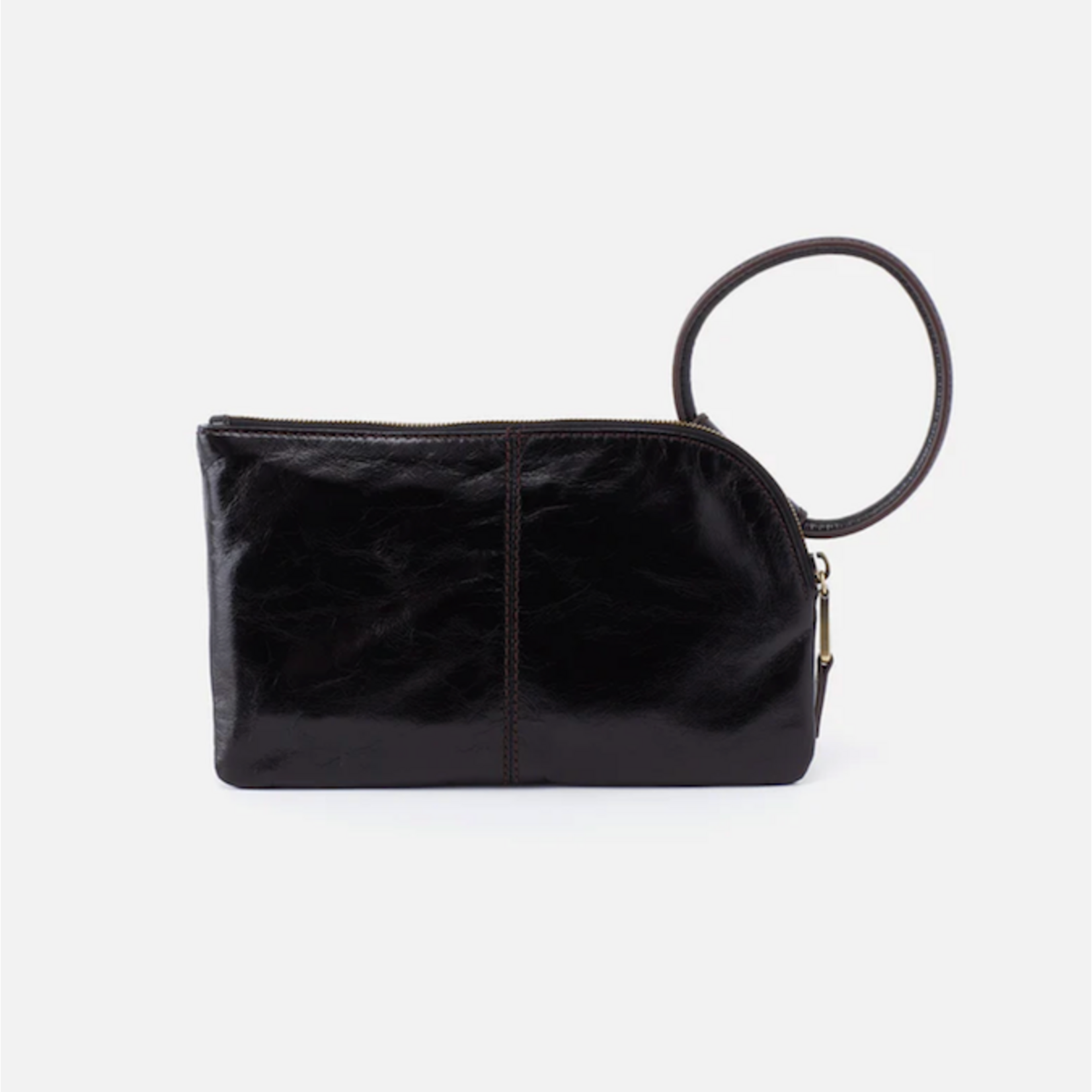 HOBO HOBO - Sable Wristlet Black Polished Leather