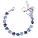 Mariana Medium Everyday Bracelet in "Lavender Fields" Rhodium