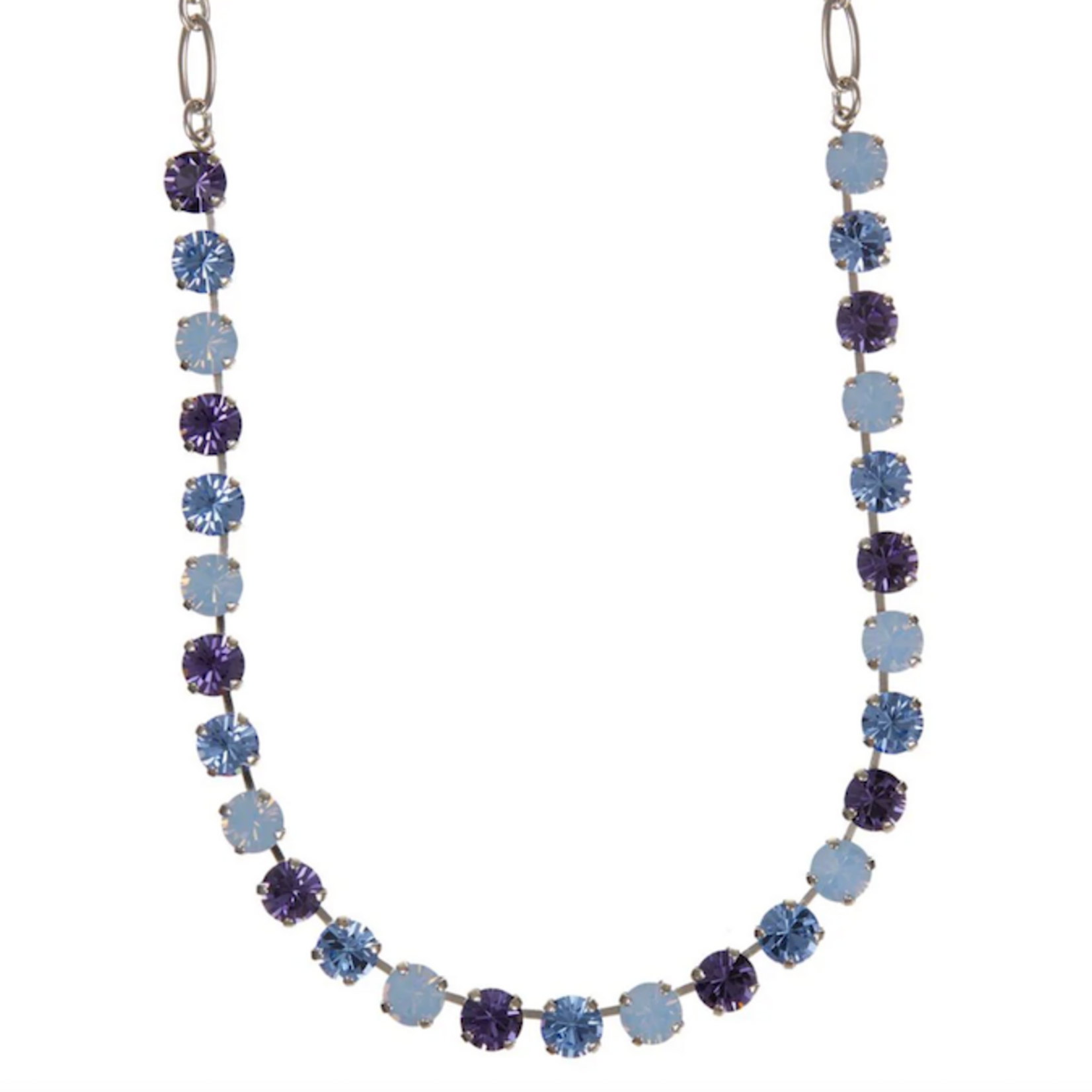 Mariana Medium Everyday Necklace in "Lavender Fields" Rhodium