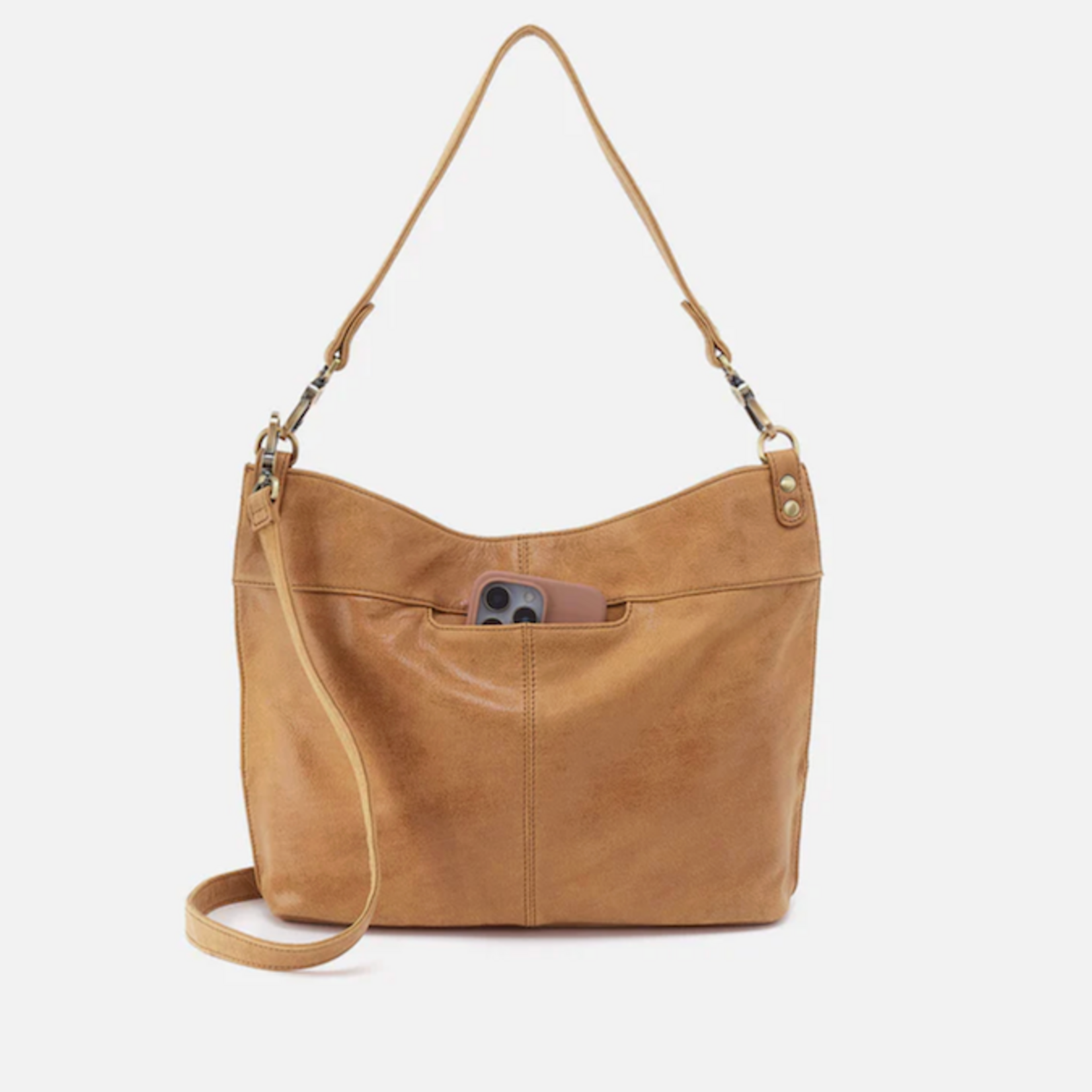 HOBO HOBO - Pier Shoulder Bag Whiskey Buffed Leather