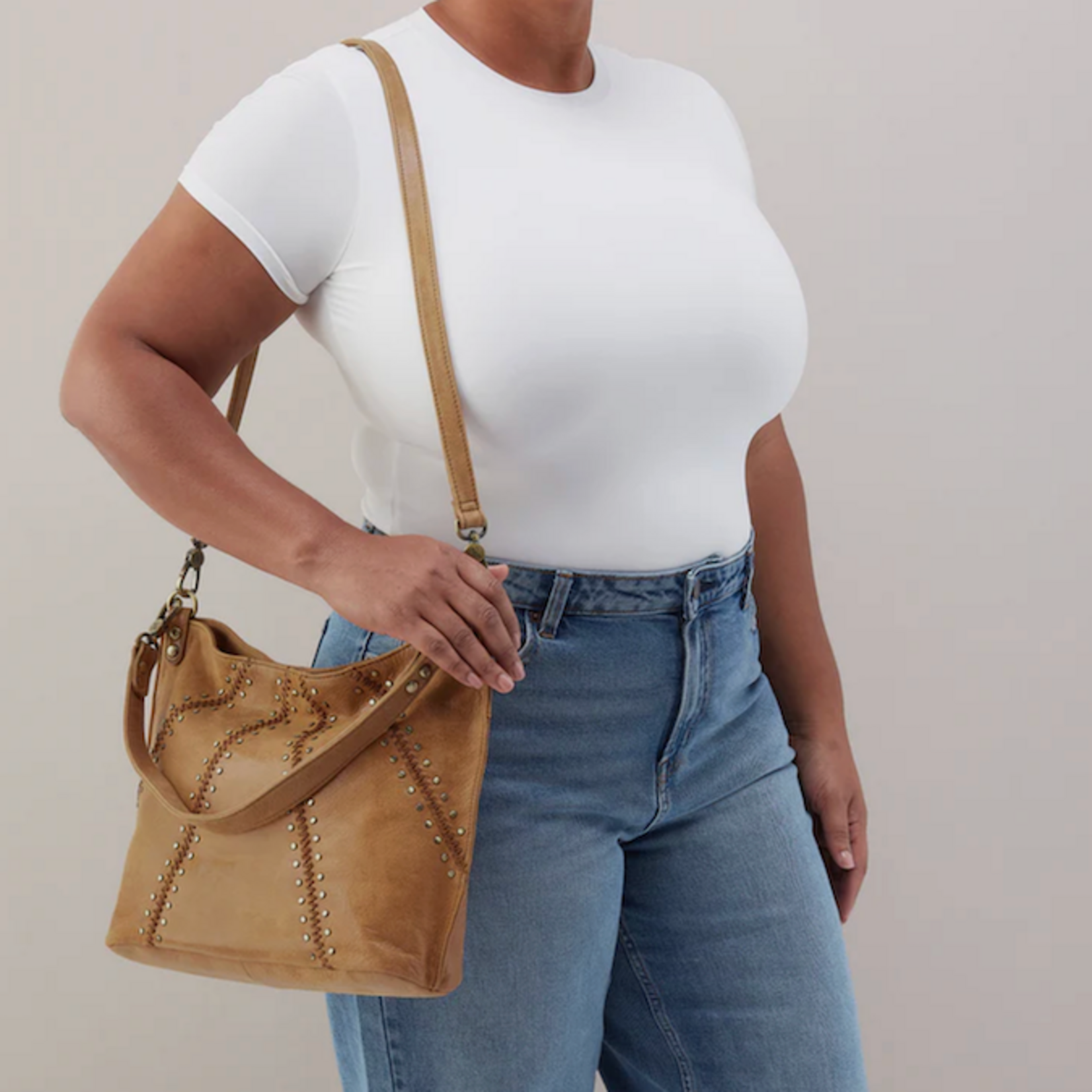 HOBO HOBO - Pier Shoulder Bag Whiskey Buffed Leather