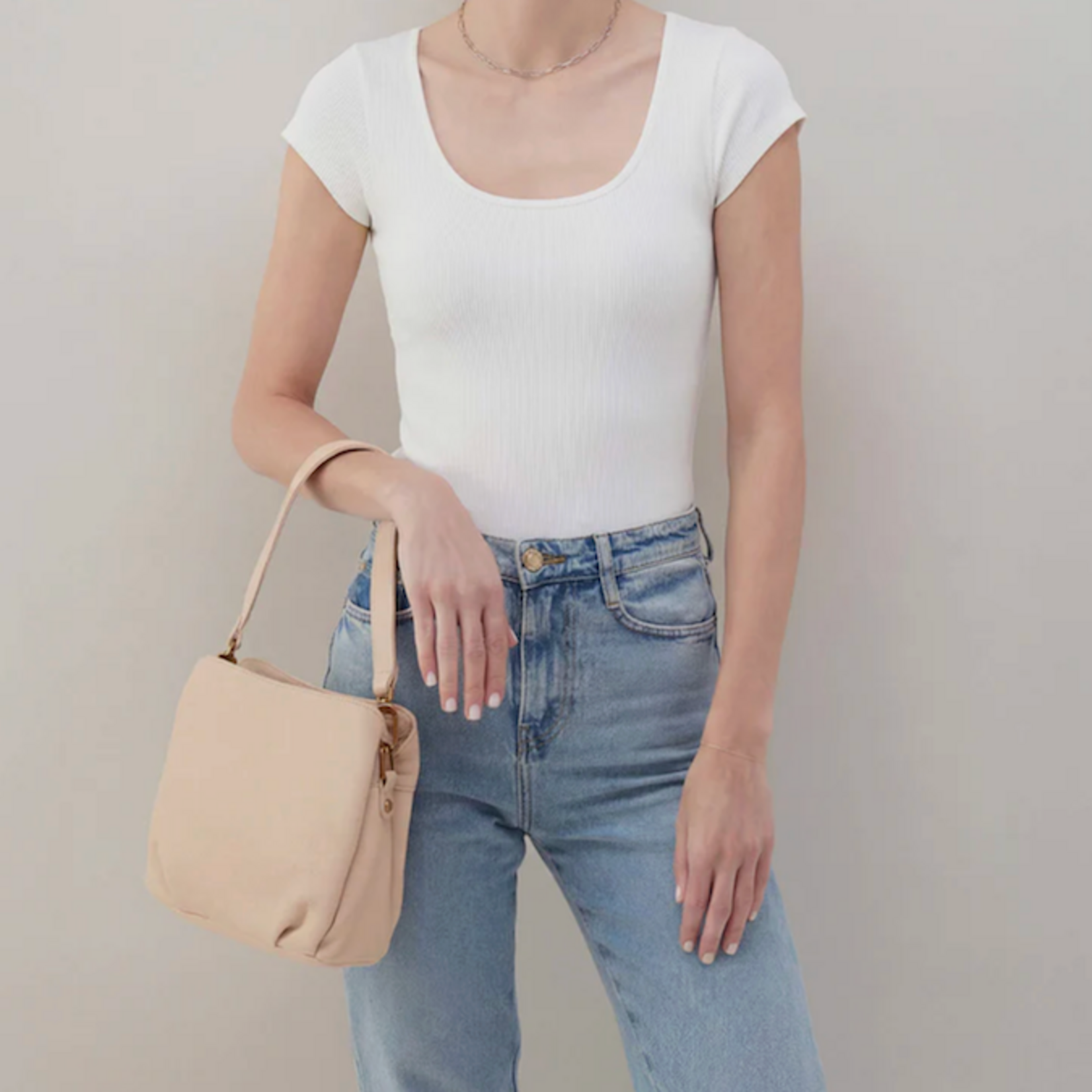 HOBO HOBO - Starr Convertible Shoulder Bag Stonewash Pebbled Leather