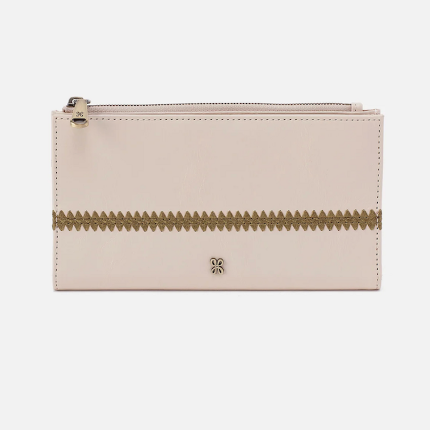 HOBO *HOBO - Jill Large Bifold Wallet Pale Flax Polished Leather