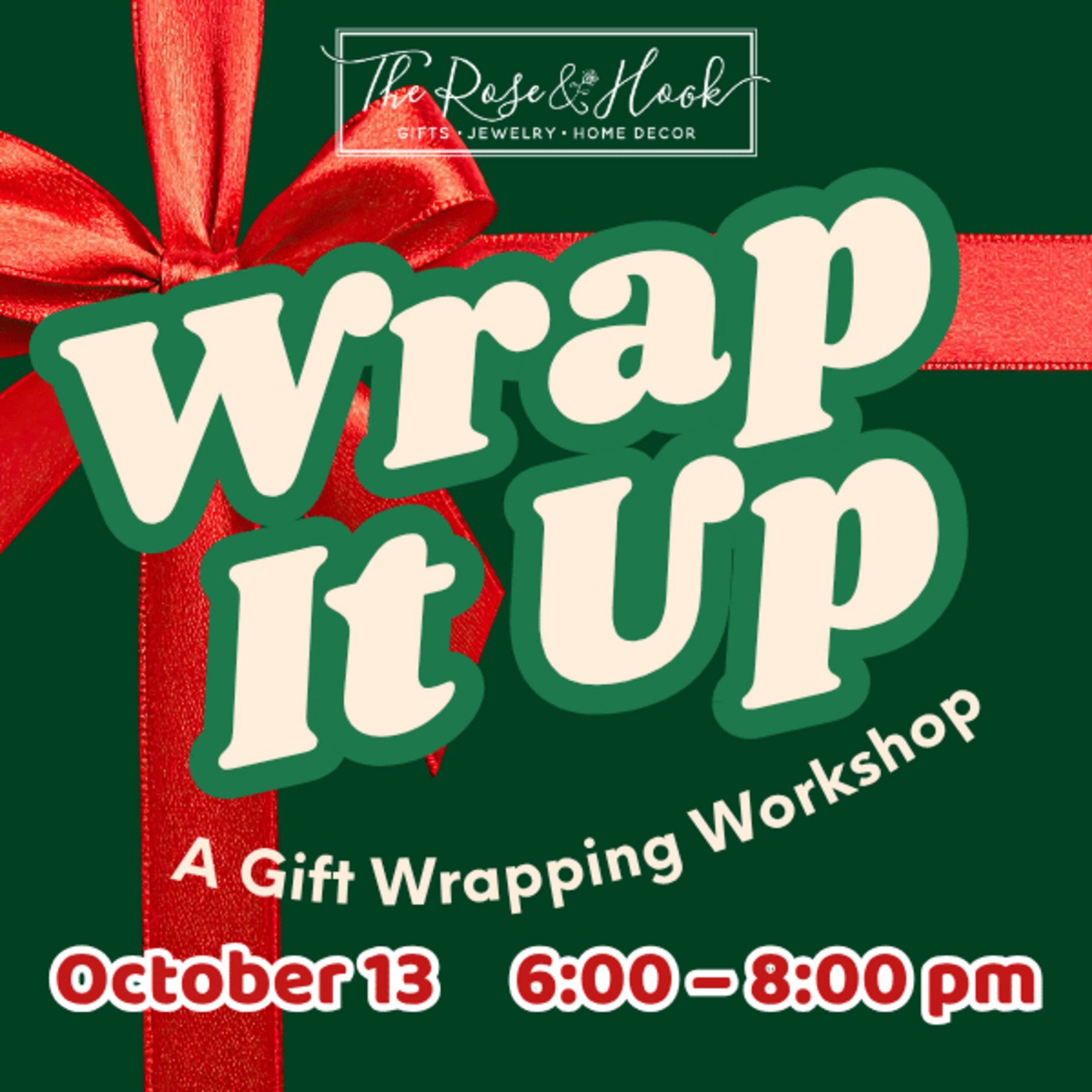 Wrap It Up - A Gift Wrapping Workshop 10/13/26