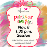 Nora Fleming Paint Your Own Mini 1:30 PM Session