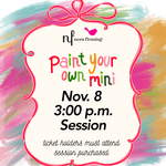 Nora Fleming Paint Your Own Mini 3:00 PM Session
