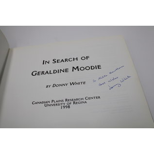 Hardcover White, Donny - In Search of Geraldine Moodie (hardcover, signed)