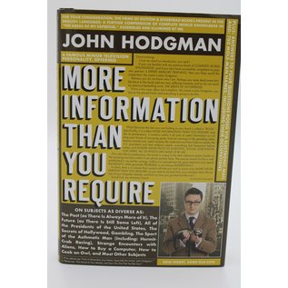 Hardcover Hodgman, John: More Information Than You Require