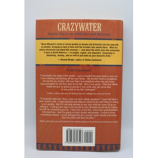 Hardcover Maracle, Brian: Crazywater: Native Voices On Addiction And Recovery