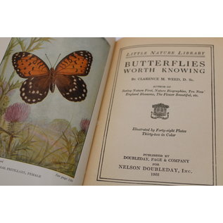 Hardcover Weed, Clarence M : Butterflies Worth Knowing (Little Nature Library)