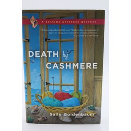 Hardcover Goldenbaum, Sally: Death By Cashmere (Seaside Knitters, #1)