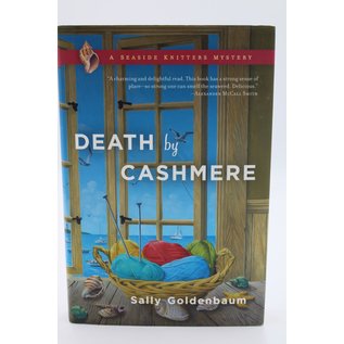 Hardcover Goldenbaum, Sally: Death By Cashmere (Seaside Knitters, #1)