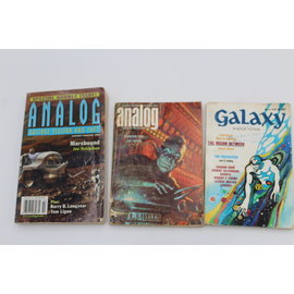 Set Science Fiction Magazines (Analog: 1967, 2008 and Galaxy: 1970) lot of 3
