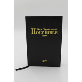 Leatherette King James Version: New Testament Holy Bible (red letter edition pocket black leatherette)