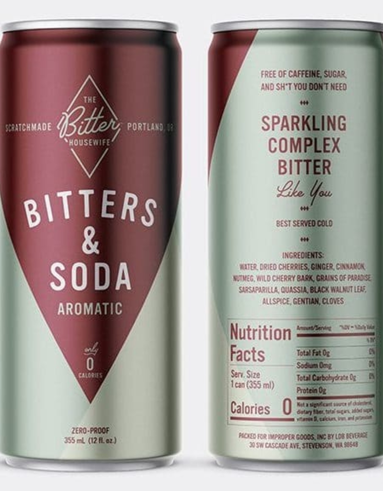 Bitter Housewife Bitters and Soda 4 pk