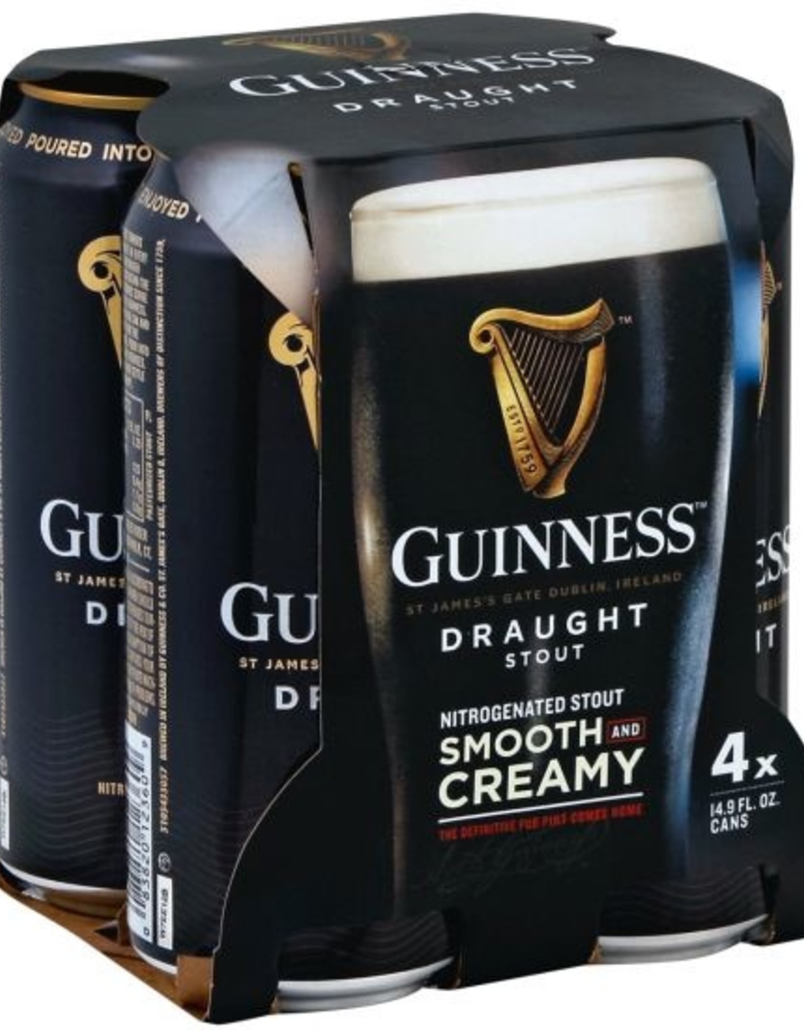 Guinness Draught Stout 4x14.9 oz cans