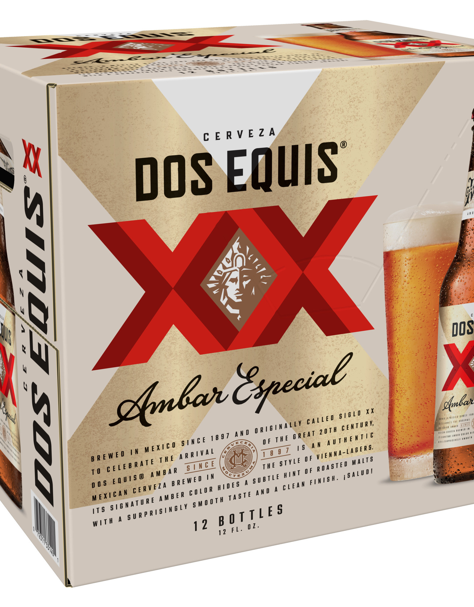Dos Equis Amber Especial 12x12 oz bottles