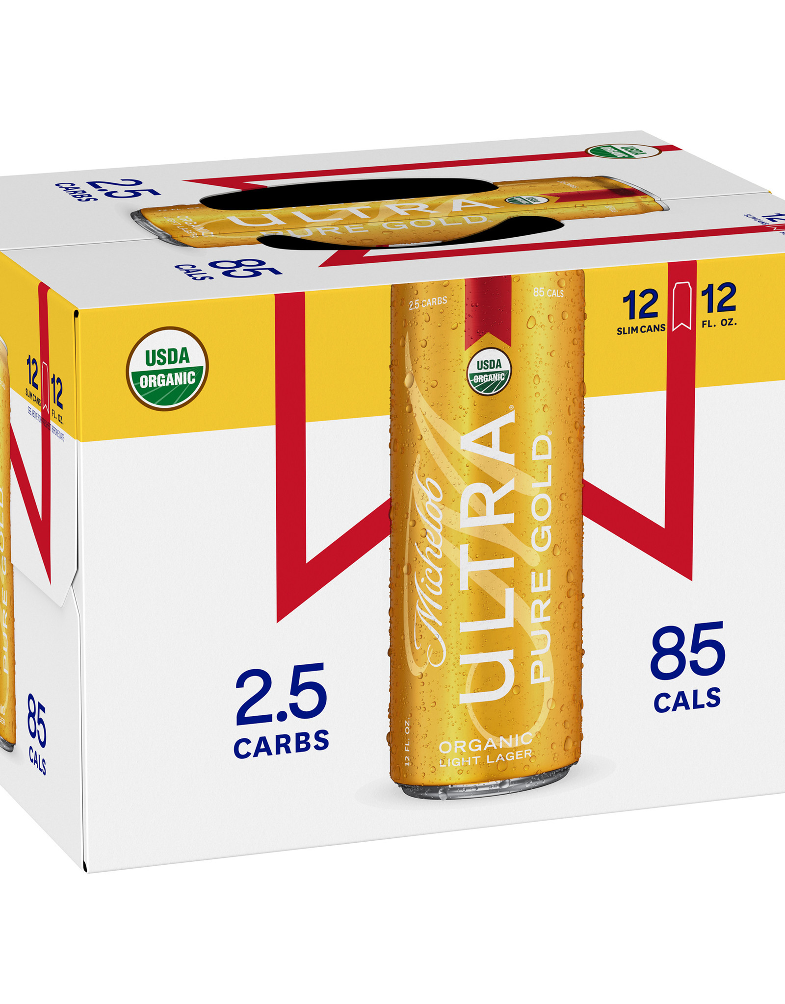 Michelob Ultra Pure Gold 12x12 oz slim cans