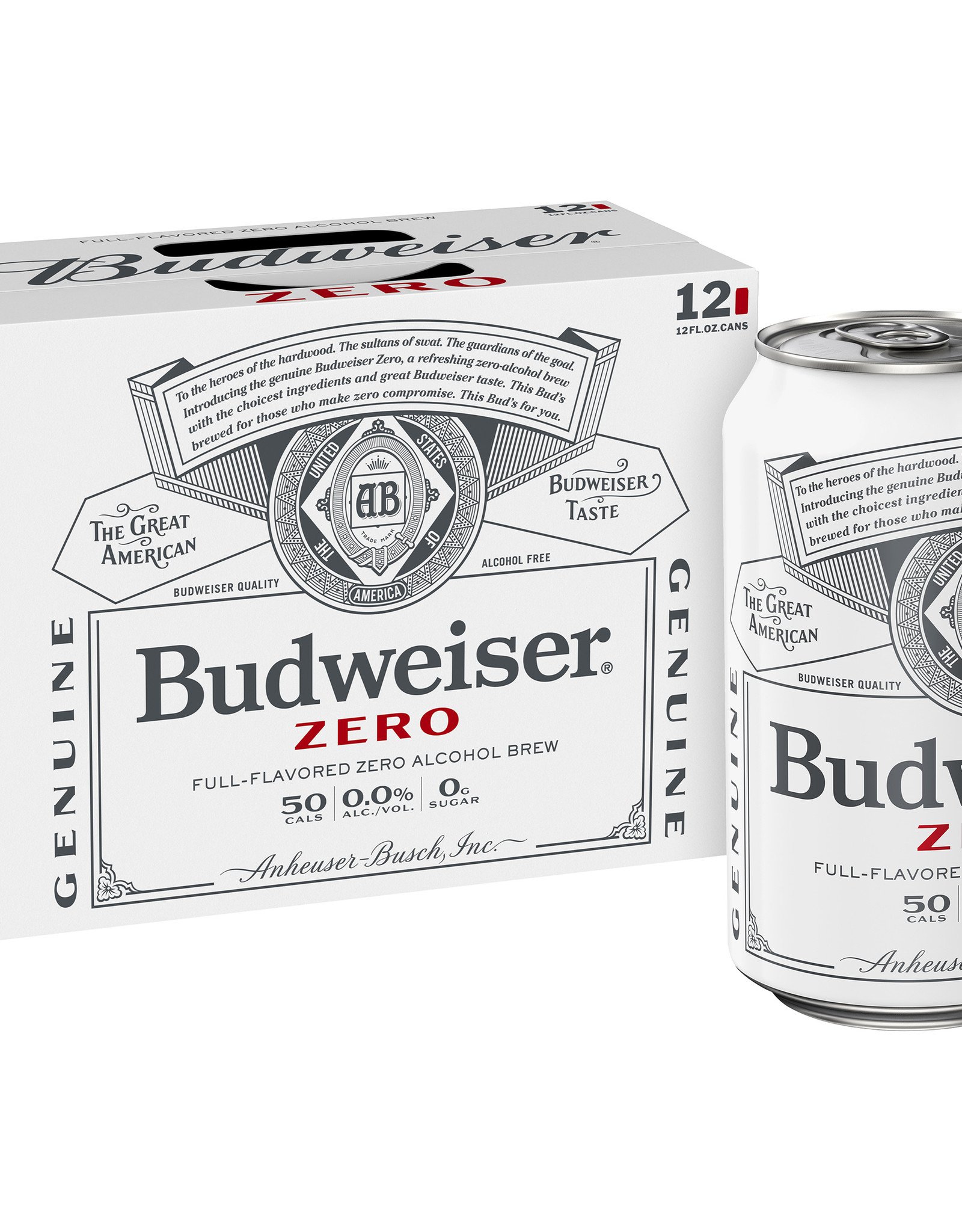 Budweiser Zero 12x12 oz cans