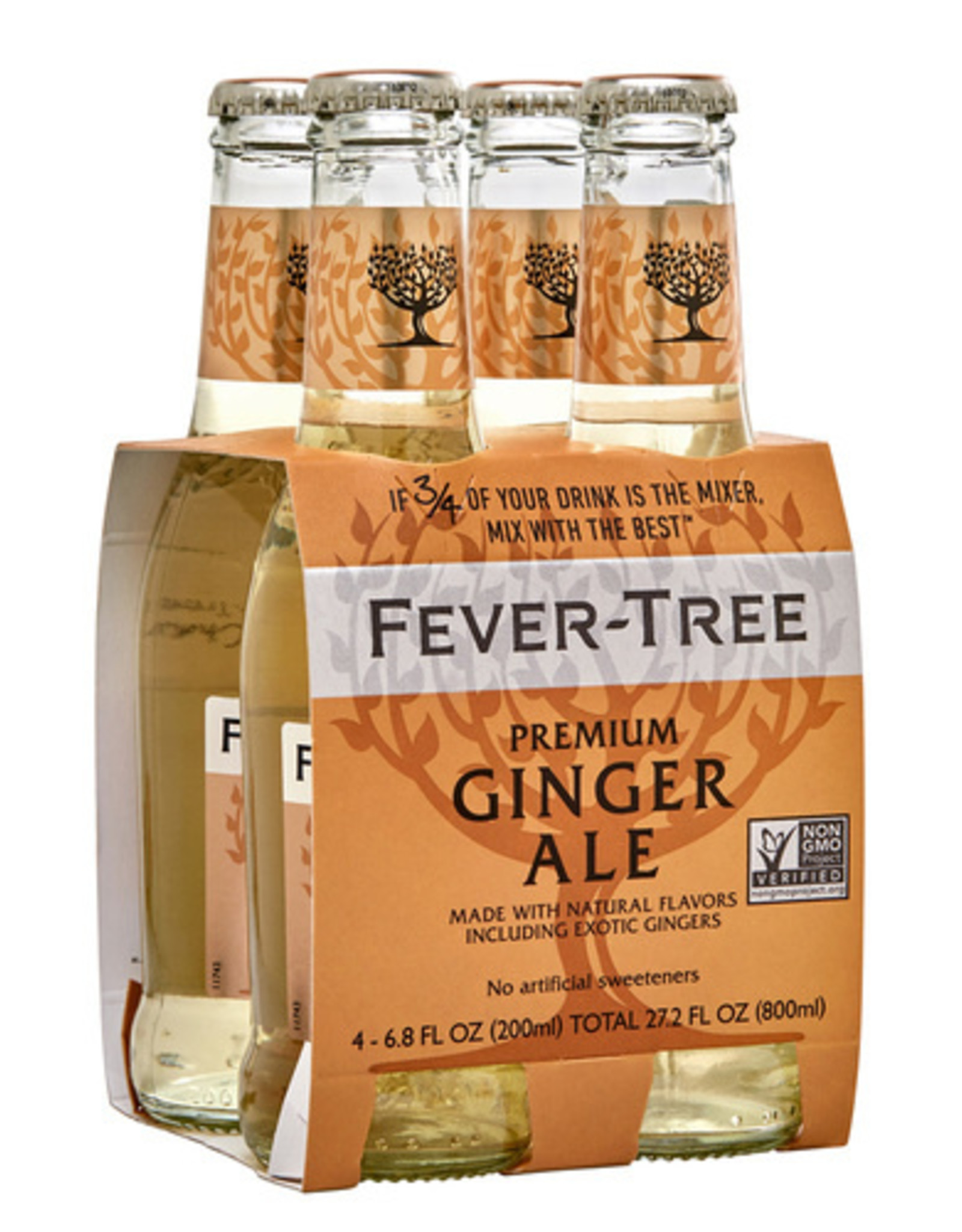 Fever Tree Ginger Ale 200ML 4pk Glass