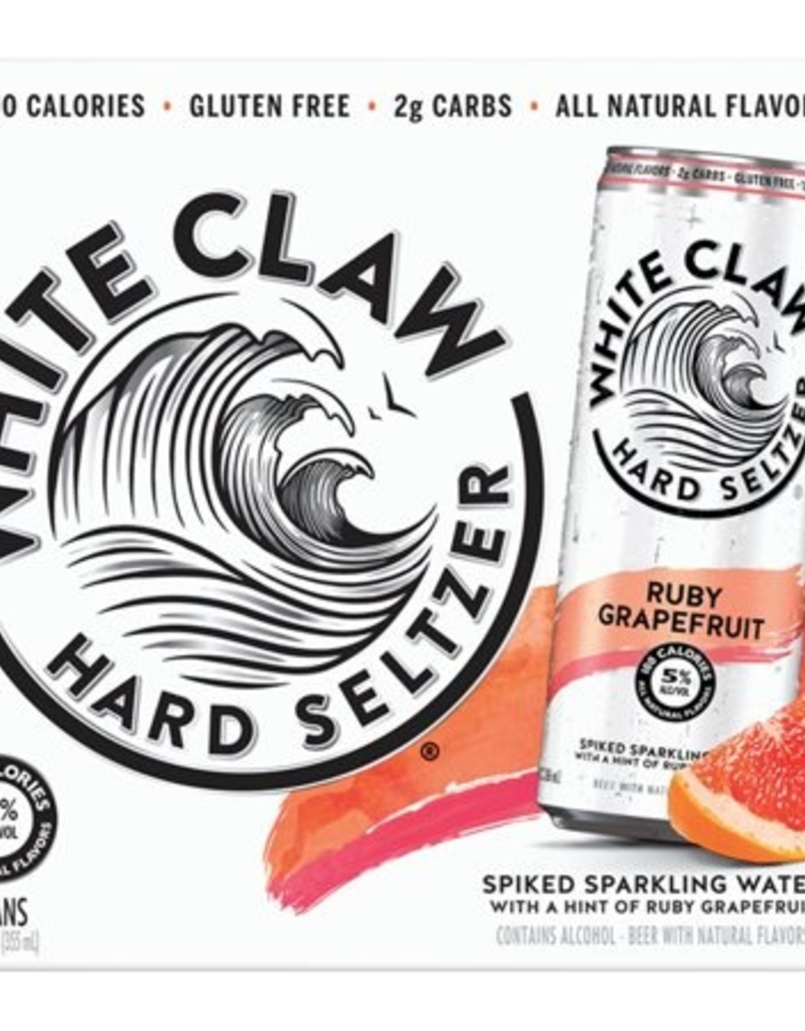 White Claw Ruby Grapefruit 6x12 oz slim cans